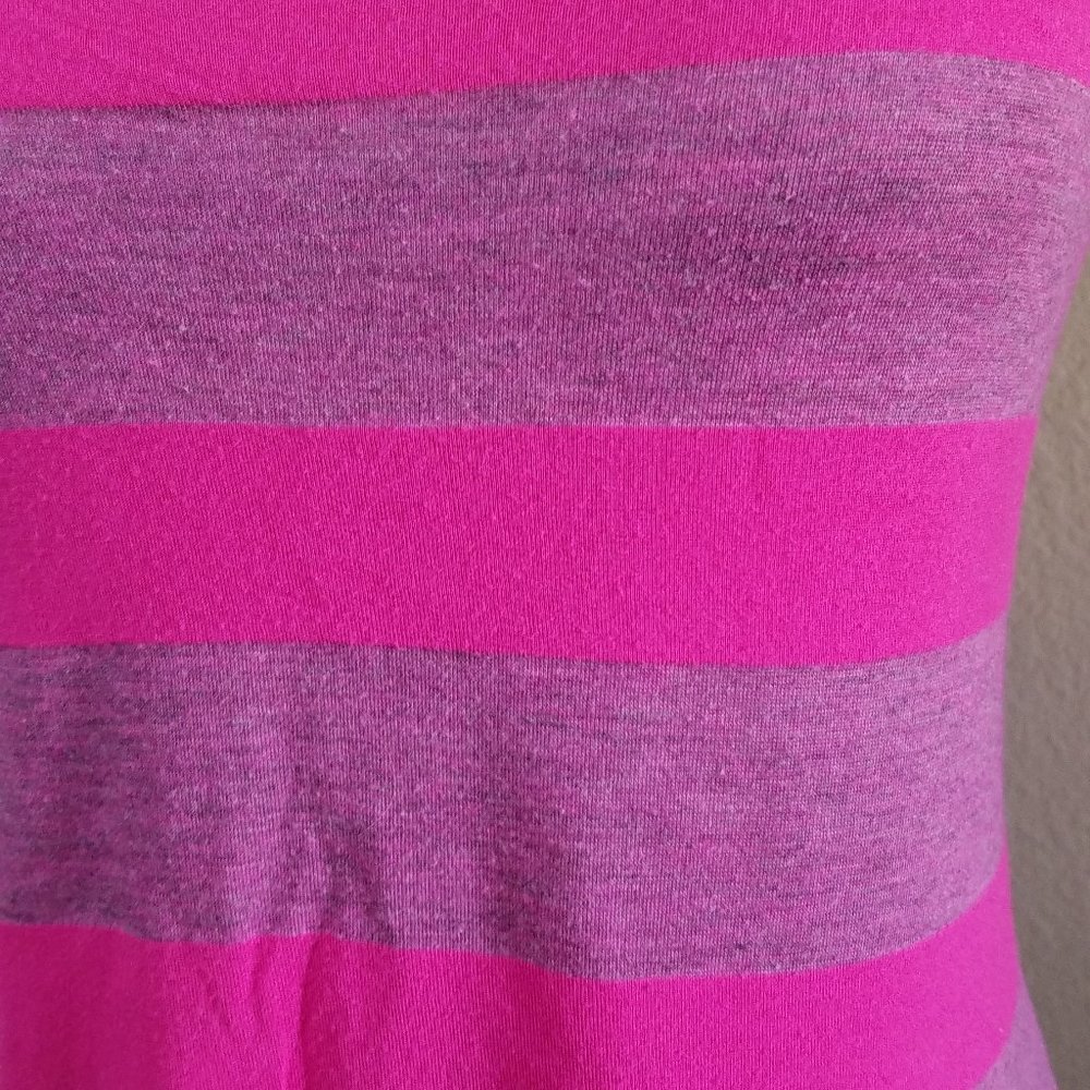 Wet Seal Juniors Tank Tops Small Pink Stripe Racer Back Shirt Casual y2k 90s - Picture 2 of 4